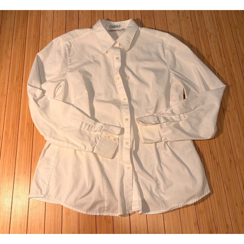 Outer Banks Ultimate Collection White Button-Down Shirt Women's XL 100% Cotton